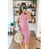 imagePRETTYGARDEN Women Bodycon Midi Dress 2026 Summer Spring Casual Vacation Sundress Fitted Sleeveless Tank DressesPink