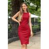 imagePRETTYGARDEN Women Bodycon Midi Dress 2026 Summer Spring Casual Vacation Sundress Fitted Sleeveless Tank DressesRed