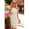 imagePRETTYGARDEN Women Bodycon Midi Dress 2026 Summer Spring Casual Vacation Sundress Fitted Sleeveless Tank DressesSolid Apricot