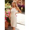 imagePRETTYGARDEN Women Bodycon Midi Dress 2026 Summer Spring Casual Vacation Sundress Fitted Sleeveless Tank DressesSolid Apricot