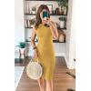imagePRETTYGARDEN Women Bodycon Midi Dress 2026 Summer Spring Casual Vacation Sundress Fitted Sleeveless Tank DressesYellow