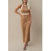 imagePRETTYGARDEN Women Bodycon Midi Dress 2026 Summer Spring Casual Vacation Sundress Fitted Sleeveless Tank DressesZkhaki