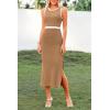 imagePRETTYGARDEN Women Bodycon Midi Dress 2026 Summer Spring Casual Vacation Sundress Fitted Sleeveless Tank DressesZkhaki