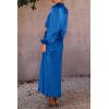 imagePRETTYGARDEN Womens 2 Piece Satin Outfit Long Sleeve Mock Neck Crop Top Blouse High Waisted Maxi Skirt Dress Set