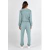 imagePRETTYGARDEN Womens 2 Piece Tracksuit Outfits Long Sleeve Zip Up Sweatshirt Drawstring Sweatpants Lounge Set