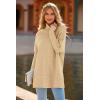 imagePRETTYGARDEN Womens 2023 Oversized Turtleneck Sweater Casual Long Sleeve Chunky Knit Pullover Winter Tops BlouseApricot