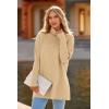 imagePRETTYGARDEN Womens 2023 Oversized Turtleneck Sweater Casual Long Sleeve Chunky Knit Pullover Winter Tops BlouseApricot