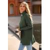 imagePRETTYGARDEN Womens 2023 Oversized Turtleneck Sweater Casual Long Sleeve Chunky Knit Pullover Winter Tops BlouseGreen