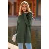 imagePRETTYGARDEN Womens 2023 Oversized Turtleneck Sweater Casual Long Sleeve Chunky Knit Pullover Winter Tops BlouseGreen