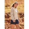 imagePRETTYGARDEN Womens 2024 Knit Pullover Sweaters Long Sleeve Crewneck Ruffle Loose Jumper Tops Blouses