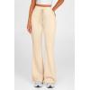 imagePRETTYGARDEN Womens Casual Flare Pants Elastic High Waisted Drawstring Bell Bottom Bootcut Leggings Lounge Sweatpants