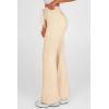 imagePRETTYGARDEN Womens Casual Flare Pants Elastic High Waisted Drawstring Bell Bottom Bootcut Leggings Lounge Sweatpants