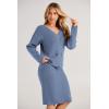imagePRETTYGARDEN Womens Fall Clothes 2 Piece Sweater Outfits V Neck Button Down Cardigan Bodycon Skirt Set
