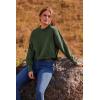 imagePRETTYGARDEN Womens Fall Cropped Striped Sweaters Casual Long Sleeve Crewneck Pullover Oversized Winter Tops Jumper
