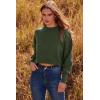 imagePRETTYGARDEN Womens Fall Cropped Striped Sweaters Casual Long Sleeve Crewneck Pullover Oversized Winter Tops Jumper