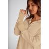 imagePRETTYGARDEN Womens Fall Fashion Button Up Sweatshirt Long Sleeve V Neck Loose Fit Casual Trendy Going Out Pullover Tops