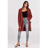 imagePRETTYGARDEN Womens Fall Open Front Chunky Cardigans Casual Long Sleeve Cable Knit Sweater Coat Outerwear