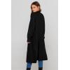 imagePRETTYGARDEN Womens Long Cardigan Sweaters Casual Lantern Sleeve Open Front Side Slit Cable Knit Coat Outerwear BlackMedium