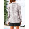 imagePRETTYGARDEN Womens Long Sleeve Button Down Shirts Collared V Neck Sparkly Glitter Shiny Dressy Fashion Party Blouse Tops WhiteMedium