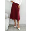imagePRETTYGARDEN Womens Midi Skirts 2024 Summer Dressy Casual High Waisted Ruffle A Line Silk Satin Skirts