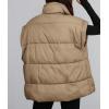 imagePRETTYGARDEN Womens Puffer Vest Fall Casual Stand Collar Lightweight Sleeveless Zip Up Padded Jackets Outerwear