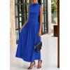 imagePRETTYGARDEN Womens Skirt Sets 2025 Summer Ruched Tank Tops Ruffle Maxi Skirts Wedding Guest Matching 2 Piece Outfits