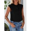 imagePRETTYGARDEN Womens Suit Vest Crop Tops Spring Summer Dressy Business Casual Work Office Clothes Trendy Blazer WaistcoatBlack
