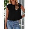 imagePRETTYGARDEN Womens Suit Vest Crop Tops Spring Summer Dressy Business Casual Work Office Clothes Trendy Blazer WaistcoatBlack
