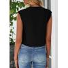 imagePRETTYGARDEN Womens Suit Vest Crop Tops Spring Summer Dressy Business Casual Work Office Clothes Trendy Blazer WaistcoatBlack