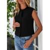 imagePRETTYGARDEN Womens Suit Vest Crop Tops Spring Summer Dressy Business Casual Work Office Clothes Trendy Blazer WaistcoatBlack
