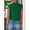 imagePRETTYGARDEN Womens Suit Vest Crop Tops Spring Summer Dressy Business Casual Work Office Clothes Trendy Blazer WaistcoatGreen