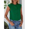 imagePRETTYGARDEN Womens Suit Vest Crop Tops Spring Summer Dressy Business Casual Work Office Clothes Trendy Blazer WaistcoatGreen