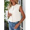 imagePRETTYGARDEN Womens Suit Vest Crop Tops Spring Summer Dressy Business Casual Work Office Clothes Trendy Blazer WaistcoatWhite