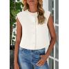 imagePRETTYGARDEN Womens Suit Vest Crop Tops Spring Summer Dressy Business Casual Work Office Clothes Trendy Blazer WaistcoatWhite
