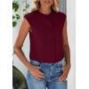 imagePRETTYGARDEN Womens Suit Vest Crop Tops Spring Summer Dressy Business Casual Work Office Clothes Trendy Blazer WaistcoatWine Red