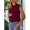 imagePRETTYGARDEN Womens Suit Vest Crop Tops Spring Summer Dressy Business Casual Work Office Clothes Trendy Blazer WaistcoatWine Red