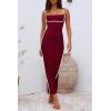 imagePRETTYGARDEN Womens Summer Slip Long Dresses Sexy Sleeveless Backless Bodycon Party Maxi Dress Wine RedMedium