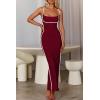 imagePRETTYGARDEN Womens Summer Slip Long Dresses Sexy Sleeveless Backless Bodycon Party Maxi Dress Wine RedMedium