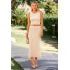 imagePRETTYGARDEN Womens Summer Two Piece Outfits Ribbed Crewneck Sleeveless Cropped Tank Tops and Bodycon Midi Skirt Matching Set