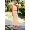 imagePRETTYGARDEN Womens Summer Two Piece Outfits Ribbed Crewneck Sleeveless Cropped Tank Tops and Bodycon Midi Skirt Matching Set