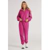 imagePRETTYGARDEN Womens Winter 2 Piece Outfits Fleece Sweatsuits Set Half Zip Cropped Sweatshirt Pullover Sweatpants Tracksuit