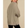 imagePRTTYGARDEN Womens Long Sleeve Tops 2025 Spring Loose Crewneck Sweatshirt Trendy Casual Ribbed Pullover Knit Outfit