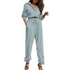 imagePRETTYGARDEN Womens 2 Piece Tracksuit Outfits Long Sleeve Zip Up Sweatshirt Drawstring Sweatpants Lounge Set