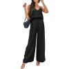 imagePRETTYGARDEN Womens Summer 2 Piece Set Sleeveless V Neck Cami Top Wide Leg Pants Loose Fit Casual Outfit