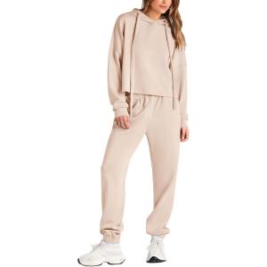 imagePRETTYGARDEN Womens Fall Two Piece Outfits Sweatsuits Set Long Sleeve Hoodies Sweatshirt Pullover Sweatpants Y2K Tracksuits