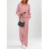 imagePRETTYGARDEN Womens 2 Piece Fall Lounge Sets 2026 Zip Up Hoodie Wide Leg Tracksuit Spring Matching Travel Outfits ClothesPink