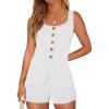 imagePRETTYGARDEN Womens 2 Piece Matching Sets 2026 Fashion Suit Vest Tops Shorts Set Spring Business Casual Vacation OutfitsWhite