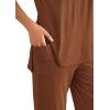 imagePRETTYGARDEN 2 Piece Lounge Sets for Women Summer Airport Travel Outfit 2026 Casual Matching Spring Clothes Track Sweat SuitsBrown