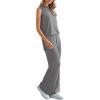 imagePRETTYGARDEN 2 Piece Lounge Sets for Women Summer Airport Travel Outfit 2026 Casual Matching Spring Clothes Track Sweat SuitsDark Grey