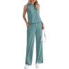 imagePRETTYGARDEN 2 Piece Lounge Sets for Women Summer Airport Travel Outfit 2026 Casual Matching Spring Clothes Track Sweat SuitsFruit Green